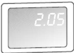 ELECTROLUX EWF14460 - Dauer der ausgewählten Waschprogramms - 1