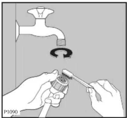 ELECTROLUX EWF14460 - Nettoyage du filtre du tuyau d'alimentation - 1
