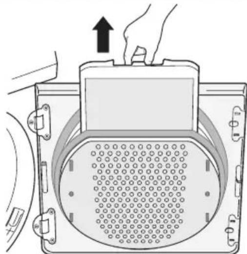 ELECTROLUX EDC68555W - Nettoyage du filtre à peluches - 4
