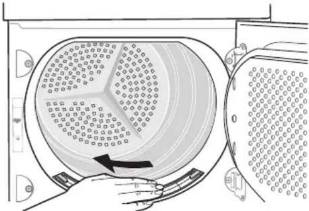 ELECTROLUX EDC68555W - Nettoyage du filtre à peluches - 2