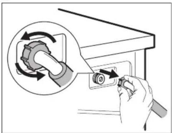 ELECTROLUX EWP1674TDW - Het filter van de toevoerslang en het klepfilter reinigen - 2