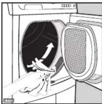 ELECTROLUX EDC66130 - Cleaning the filters - 1