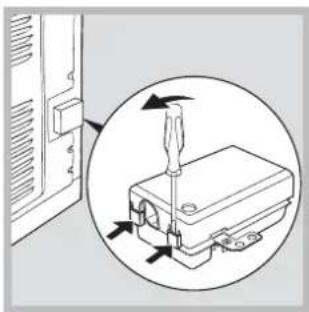 INDESIT if 51k a ix - Fitting the power supply cable - 1