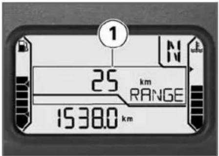 BMW R 1200 GS (2008) - 走行可能距离 - 1