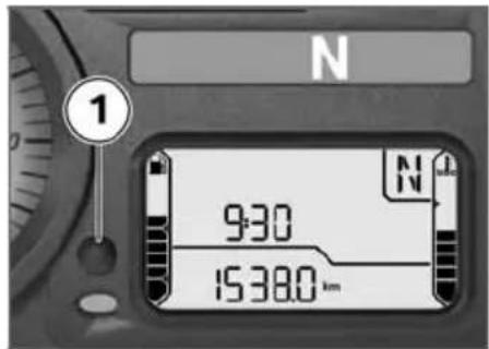 BMW R 1200 GS (2008) - 時計を調整する - 1