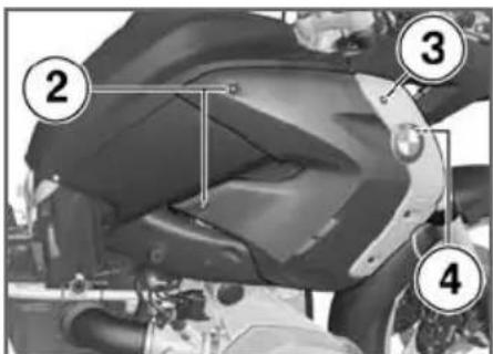 BMW R 1200 GS (2008) - 工アクリ一―を取り付uting - 5