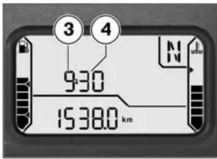 BMW R 1200 GS (2008) - 時計を調整する - 4