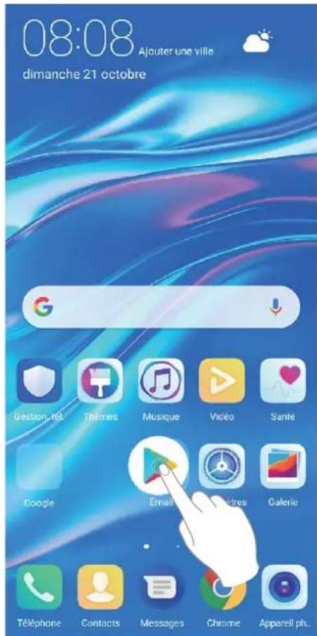 HUAWEI Y7 - Gérer les icônes de l'écran d'accueil - 1