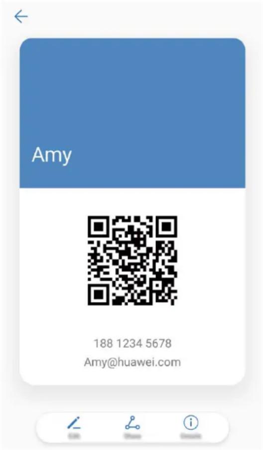 HUAWEI Y7 - Partage de contacts grâce aux cartes de visite électroniques - 1