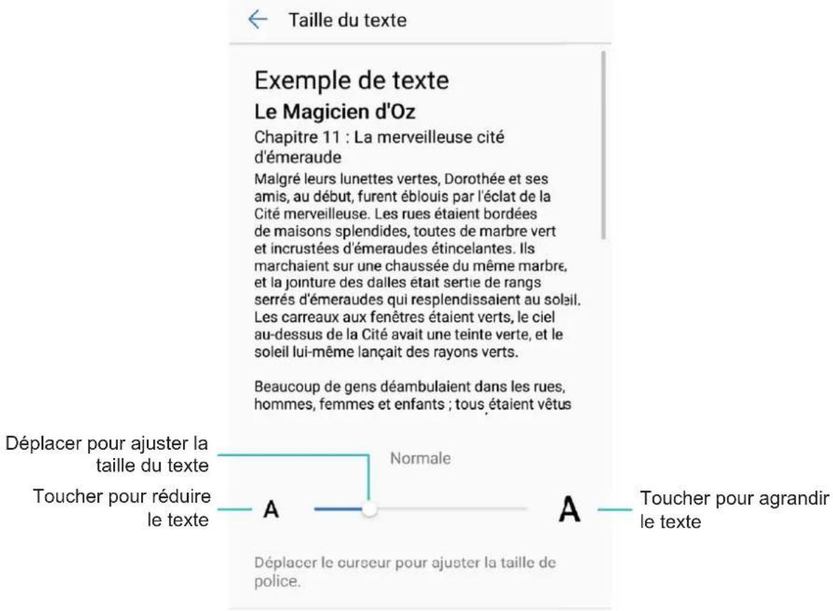HUAWEI Y7 - Modifier les paramètres d'affichage - 1