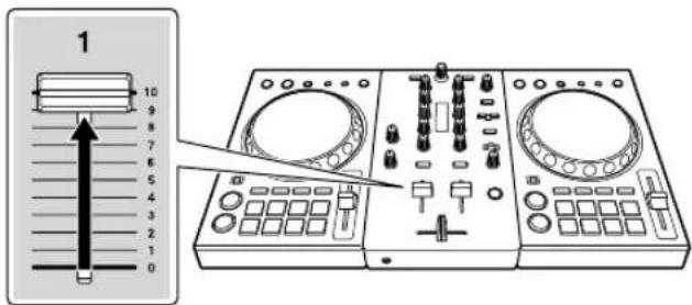 PIONEER DDJ400 - Réglez les positions des boutons, etc. de la façon suivante. - 3