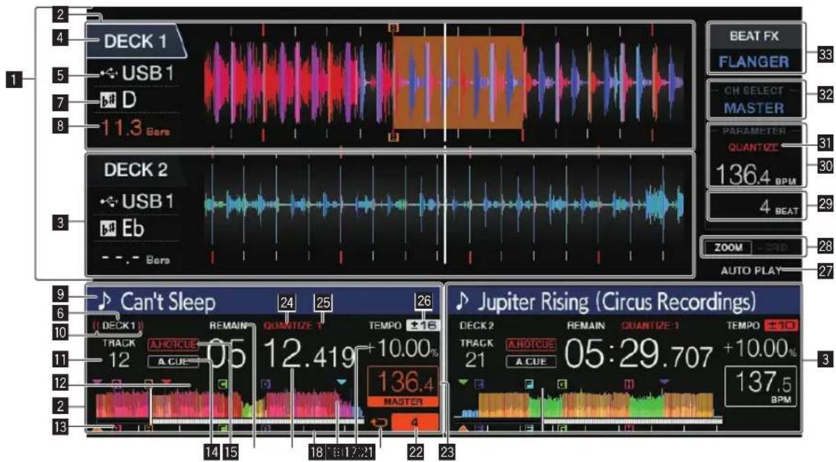 PIONEER XDJRR - Écran principal - 1