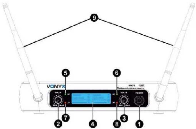 Vonyx WM73H - VORDER- UND RÜCKSEITE - 1