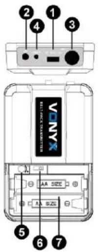 Vonyx WM73H - TRANSMISOR DE BOLSILLO - 1