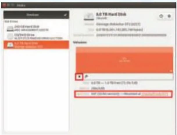 iStorage DiskAshur DT2 - After the format process is finished, click to mount the drive to Ubuntu. - 2