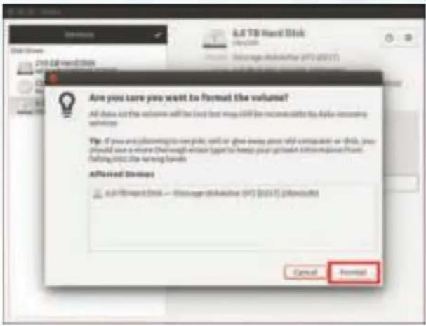 iStorage DiskAshur DT2 - Click 'Format' again. - 1