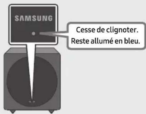 SAMSUNG SWAW700 - Vérifiez que le voyant LED LINK s'éclaire en bleu en continu (connexion établie) - 1