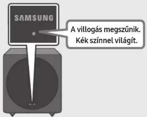 SAMSUNG SWAW700 - Ellenőrizze, hogy a LINK LED folyamatos kék színnel világít-e (csatlakozás befejeződött) - 1