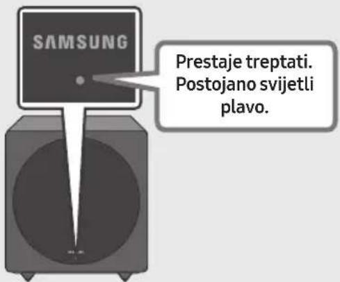 SAMSUNG SWAW700 - Provjerite svijetli li indikator LINK LED postojano plavo (uspostavljanje veze dovršeno) - 1