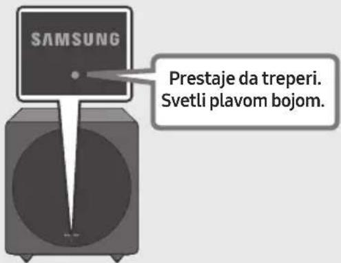 SAMSUNG SWAW700 - Proverite da li LED svetlo LINK neprekidno svetli (povezivanje je završeno) - 1