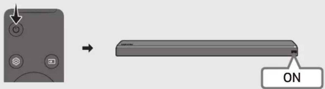 SAMSUNG SWAW700 - Turn on the Soundbar - 1