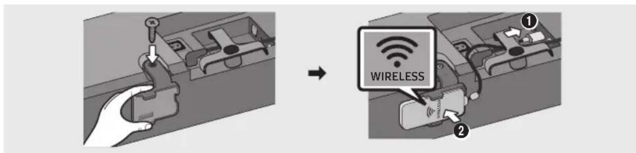 SAMSUNG SWAW700 - Das Hauptgerät der Soundbar mit dem drahtlosen Dongle verbinden - 1