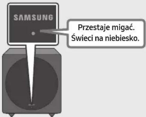 SAMSUNG SWAW700 - Sprawdź, czy dioda LED LINK świeci światłem ciągłym na niebiesko (procedura połączenia została zakończona) - 1