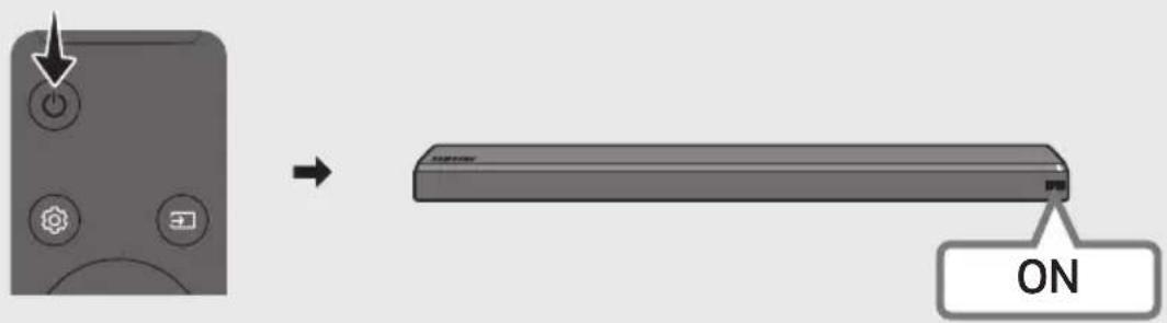 SAMSUNG SWAW700 - Włącz listwę Soundbar - 1