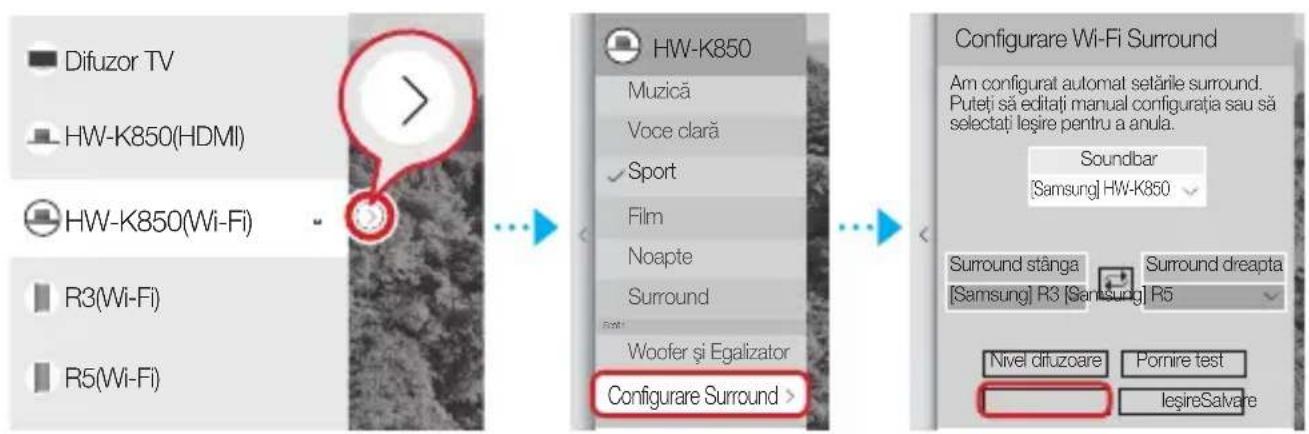 SAMSUNG WAM3501 - Conectarea unui difuzor impreună cu dispositivul Soundbar - 1