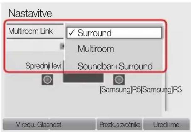 SAMSUNG WAM3501 - Izberite vrsto za moznost Multiroom Link. - 1