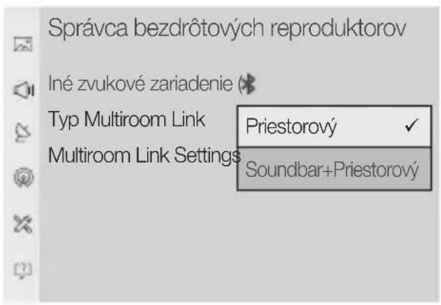 SAMSUNG WAM3501 - Vyberte položku Typ Multiroom Link. - 1