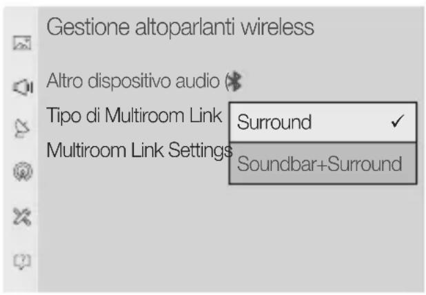 SAMSUNG WAM3501 - Selezionare il Tipo di Multiroom Link. - 1