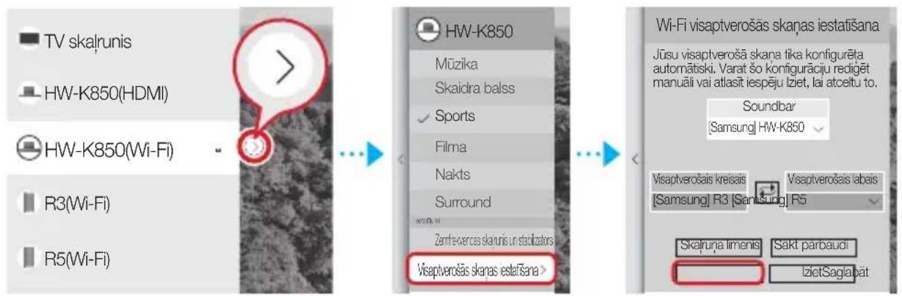 SAMSUNG WAM1501 - Savienojuma izveide ar skalruni un sistēmu Soundbar - 1