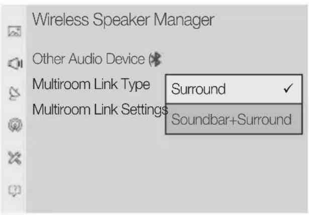 SAMSUNG WAM1501 - Select Multiroom Link Type. - 1