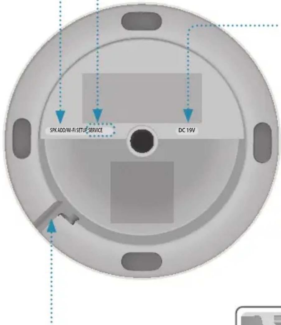 SPK ADD/Wi-Fi SETUP SERVICE DC 19V