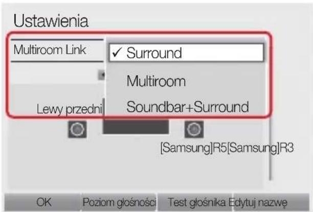 SAMSUNG WAM1501 - Wybierz typ łącza Multiroom Link. - 1