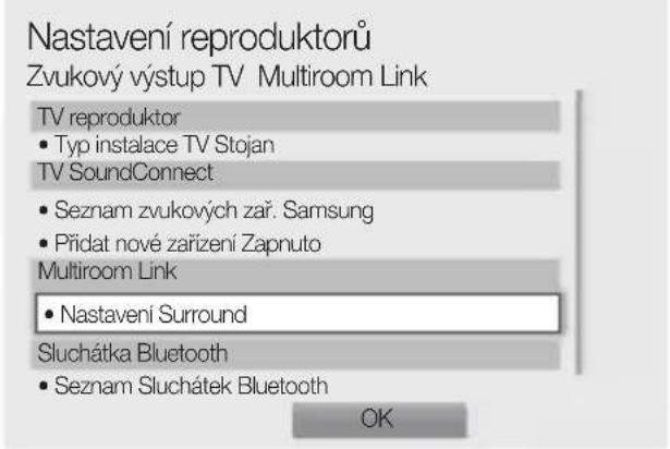 SAMSUNG WAM1501 - Z nabídek wyberte položku Multiroom Link - Nastavení. - 3