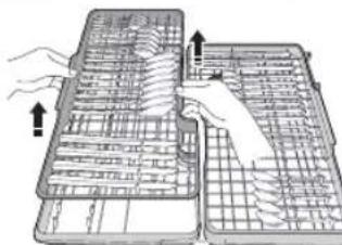 SAMSUNG DWFG720S - Using the cutlery tray (DW-FG720, D154, DW5363PGB, D156) - 3