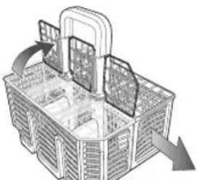 SAMSUNG DWFG720S - Using the cutlery basket (DW-FG520, D153, DW5343TGB, D155) - 9