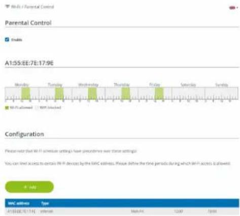 DEVOLO Magic 1 WiFi - 4.4.6Parental control - 2