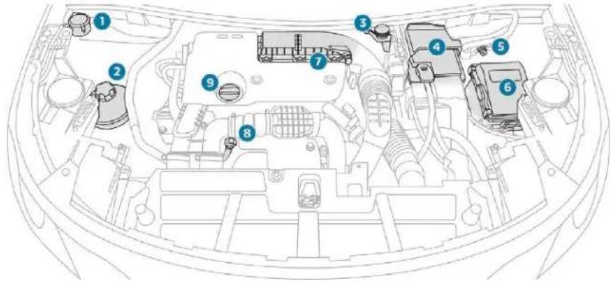PEUGEOT 5008 (2018) - Compartiment moteur - 1