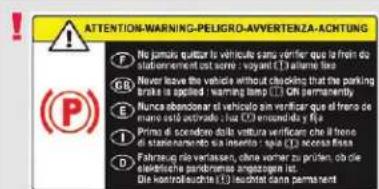 PEUGEOT 5008 (2018) - Étiquette sur panneau de porte - 1