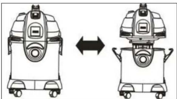 Eurom Force 1430S - Emptying barrel - 1