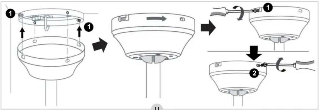 BESTRON DLHB42S - MONTAGE - Installer les supports de pales sur les pales du ventilateur - 5