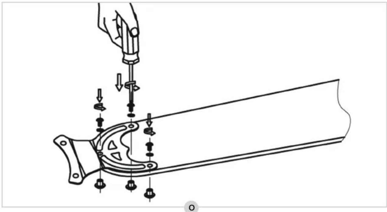 BESTRON DLHB42S - MONTAGE - Installing the down rod onto the motor - 7