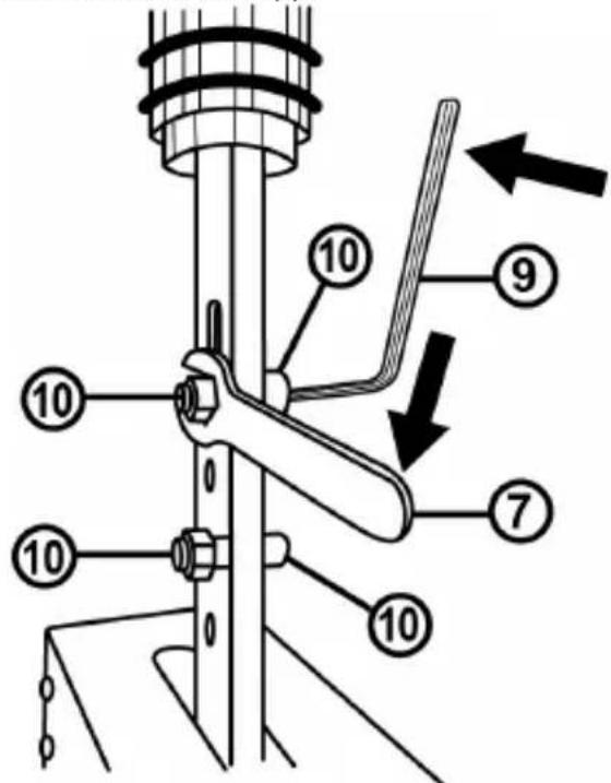 THRUSTMASTER TSS Handbrake+ Sparco Mod - SO INSTALLIEREN SIE DEN ABNEHMBAREN HEBEL (1) AUF DEN BEFESTIGUNGSARMEN (2) - 3