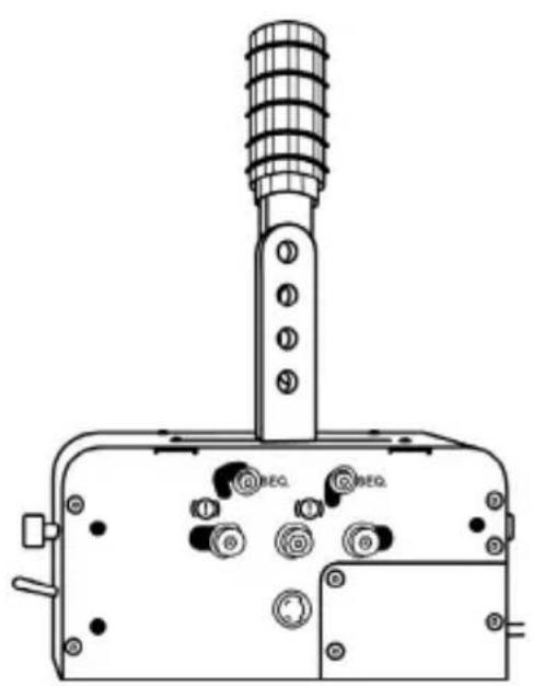 THRUSTMASTER TSS Handbrake+ Sparco Mod - SO INSTALLIEREN SIE DEN ABNEHMBAREN HEBEL (1) AUF DEN BEFESTIGUNGSARMEN (2) - 1