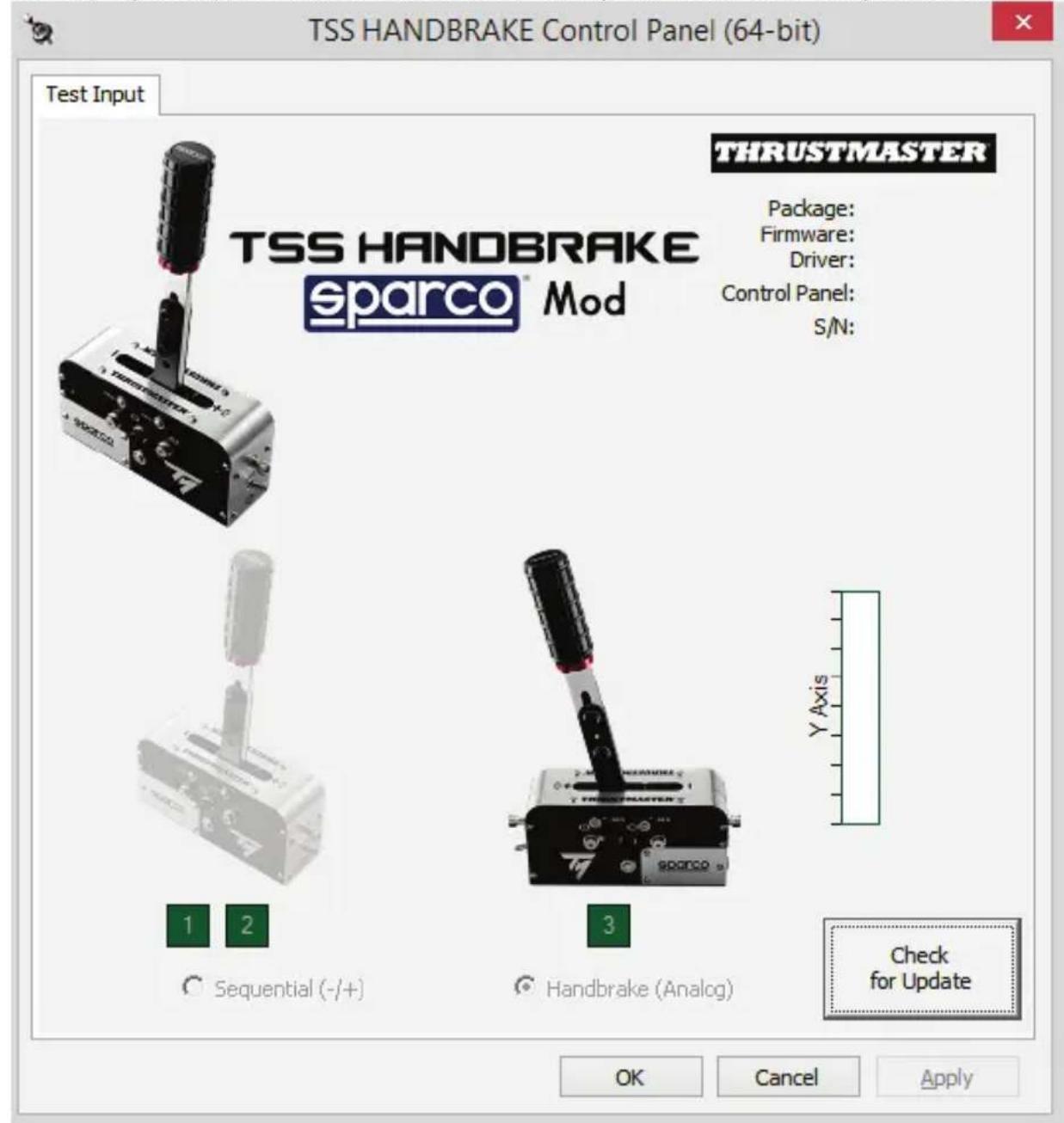 THRUSTMASTER TSS Handbrake+ Sparco Mod - INSTALLATIE-INSTRUCTIES VOOR DE PC - 1