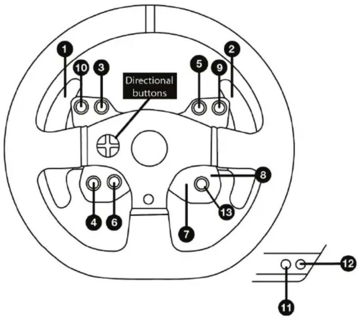 THRUSTMASTER 599XX EVO 30 Wheel AddOn - MAPPATURA SU PC - 1