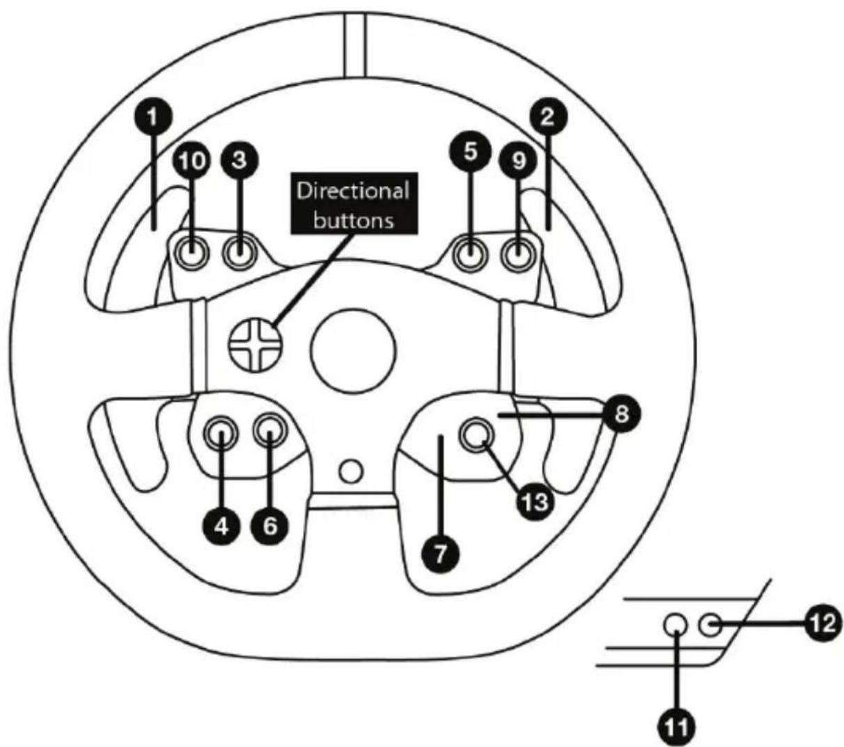 THRUSTMASTER 599XX EVO 30 Wheel AddOn - MAPPING VOOR PC - 1
